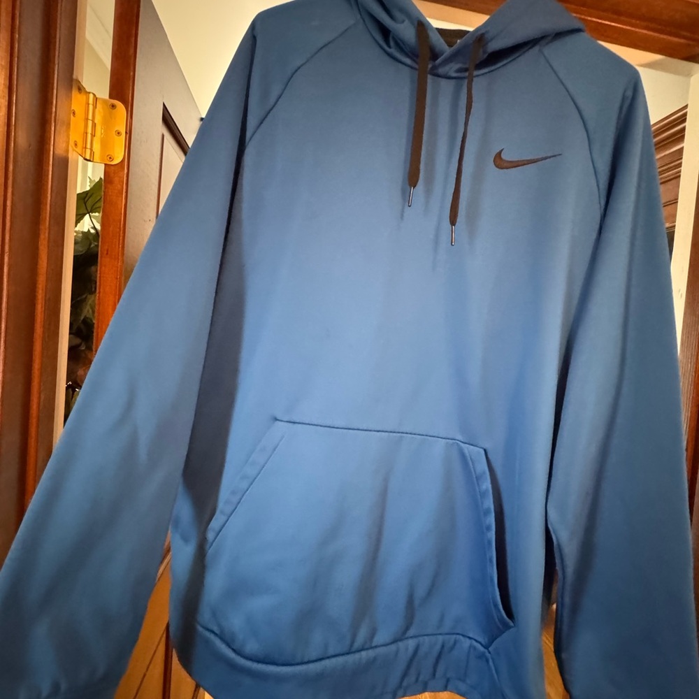 Nike Blue Hoodie with Black Logo